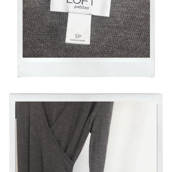 Brown Stretchy Wrap Dress - Picture 3 of 3